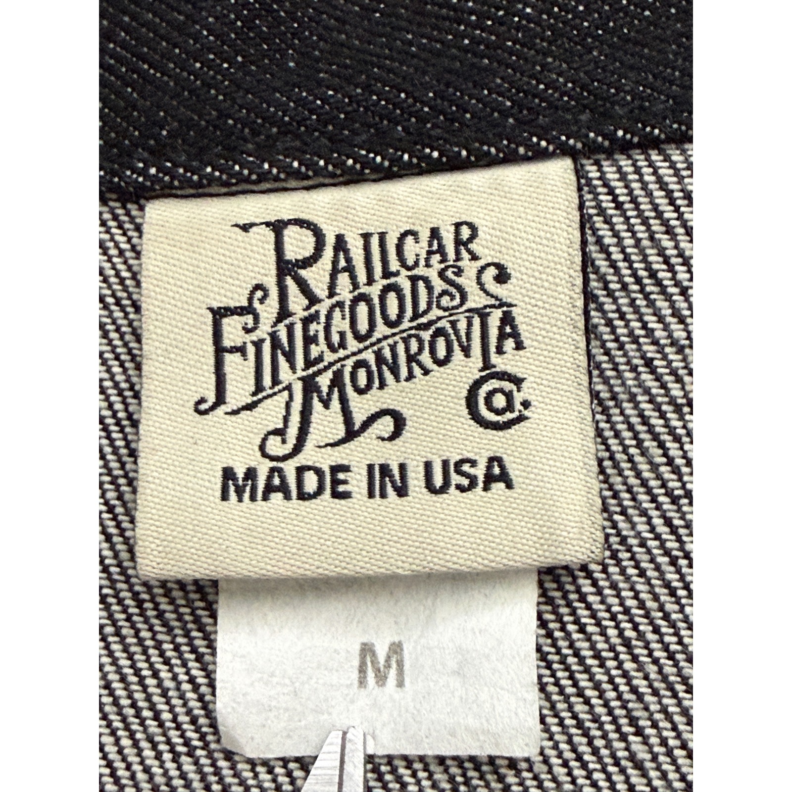 Railcar Fine Goods Deuce Jacket Mens M Indigo Raw Denim Chore Coat Made In Usa — image 3 of 8